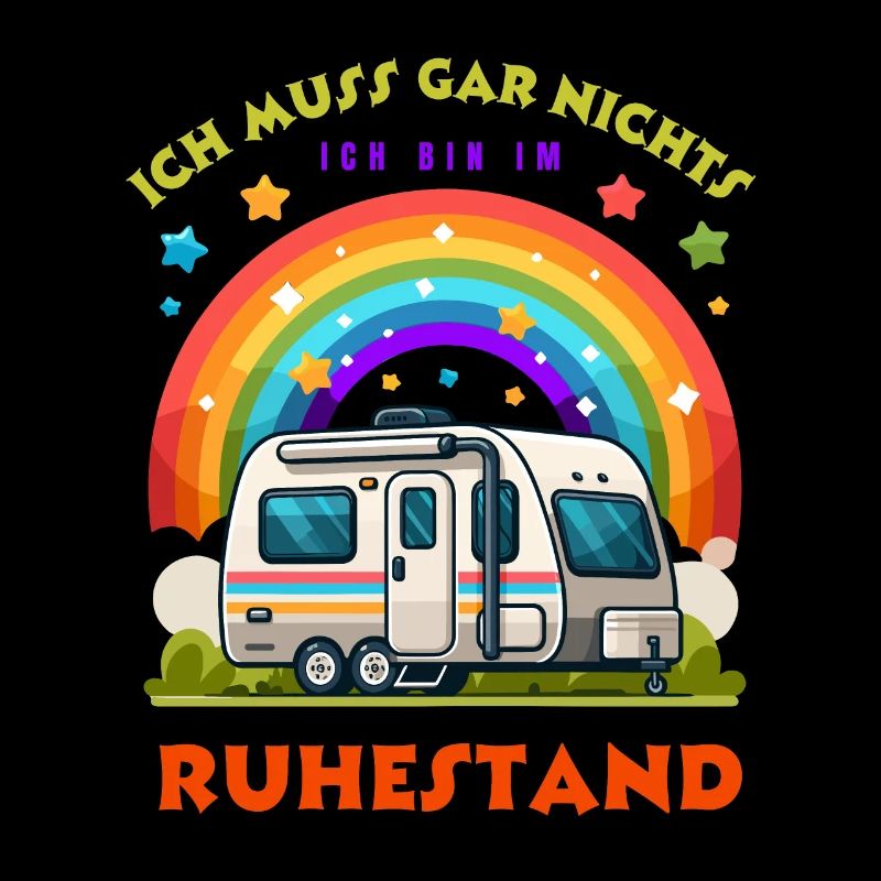 Ruhestand Rente Rentner Wohnwagen Camping Camper