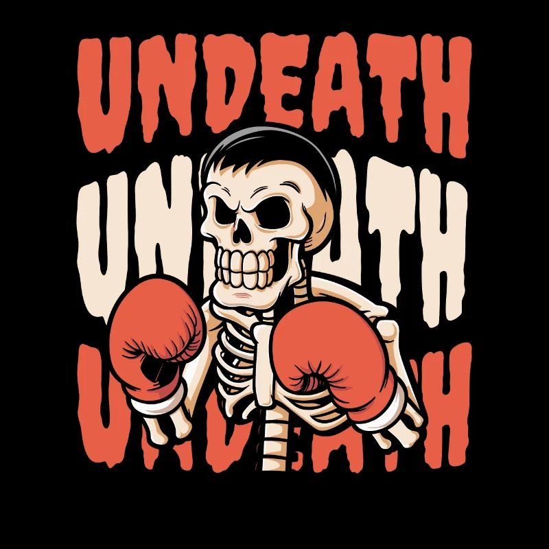 Boxing Boxer Skeleton Undeath