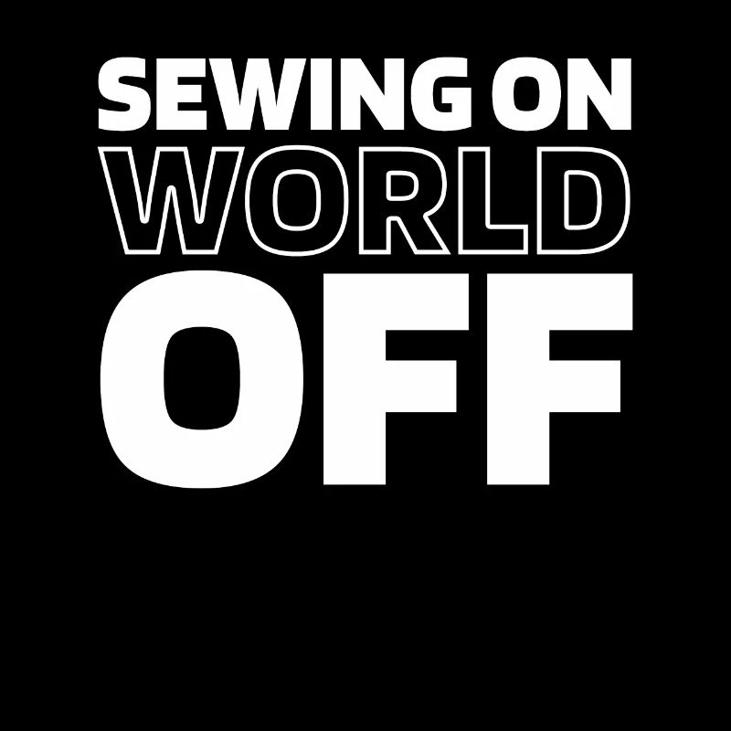 Sewing Machine Sewing On World Off