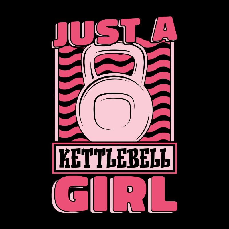 Kettlebell juste une fille kettlebell