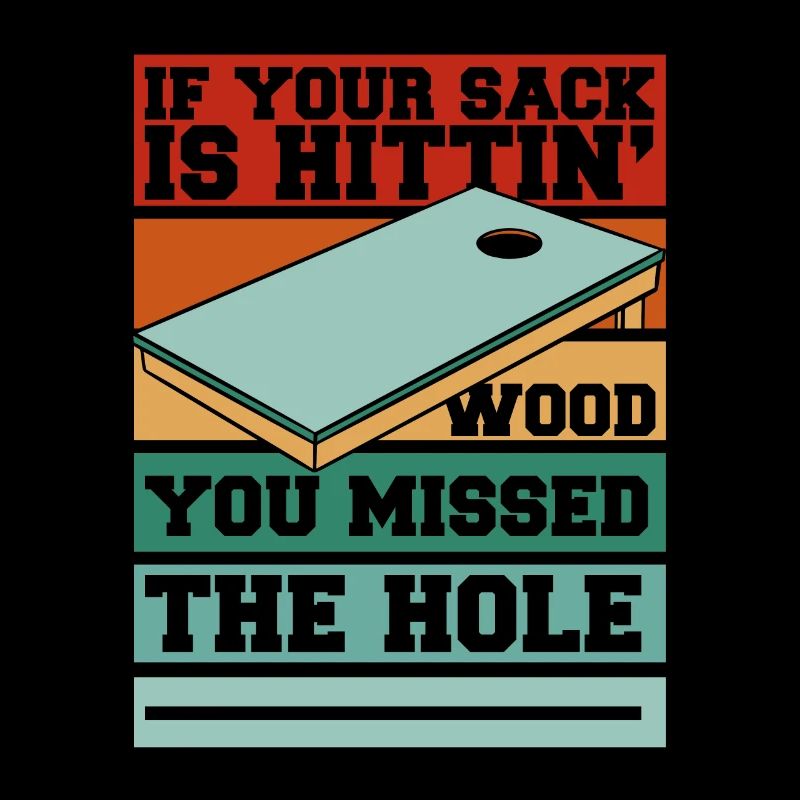 Vous avez manqué le trou Bean Bag Plateaux de jeu Cornhole