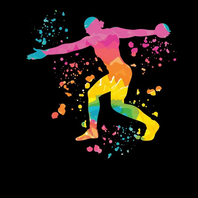 Diskuswerfer Colorsplash Diskuswurf