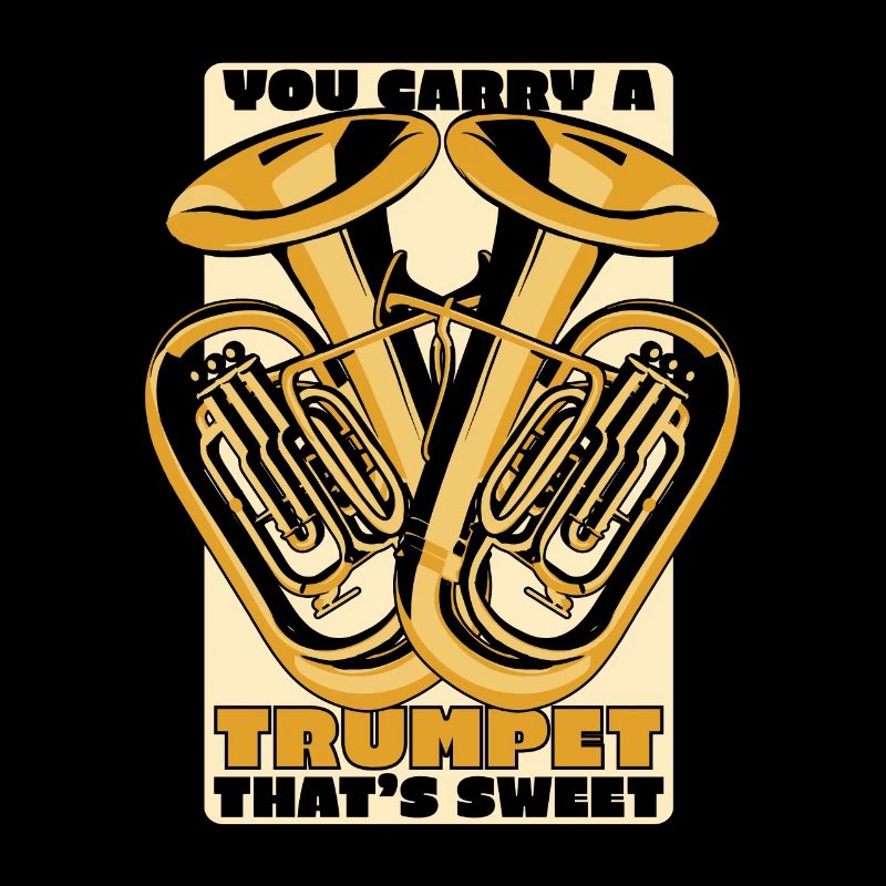 Du trägst eine Trompete, die süß Euphonist ist