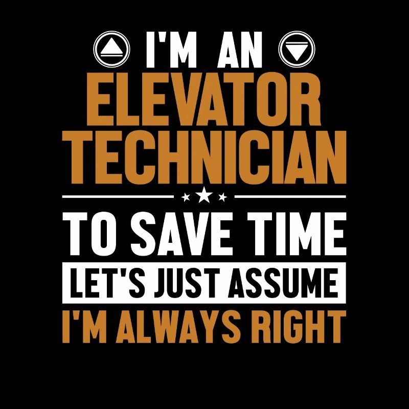 Technicien d’ascenseur Supposons que j’aie raison