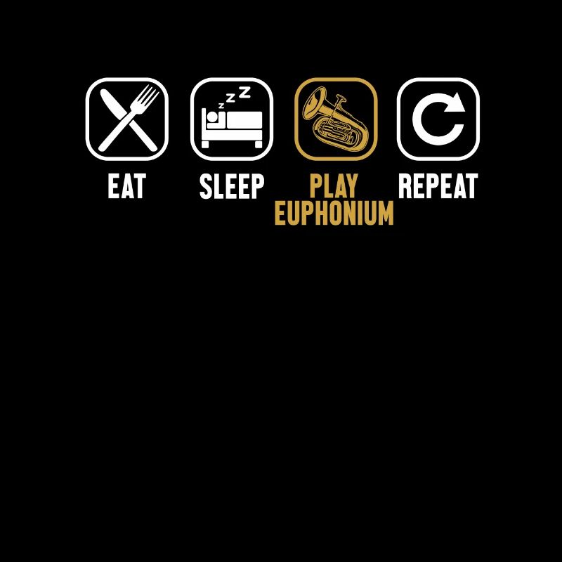 Essen Schlaf Spielen Euphonium Repeat Euphonist Player