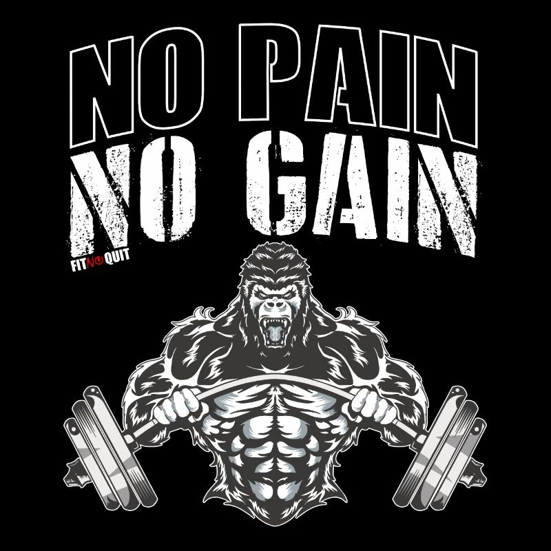 Pas de douleur pas de gain pour s’entraîner dans le gymnase dur