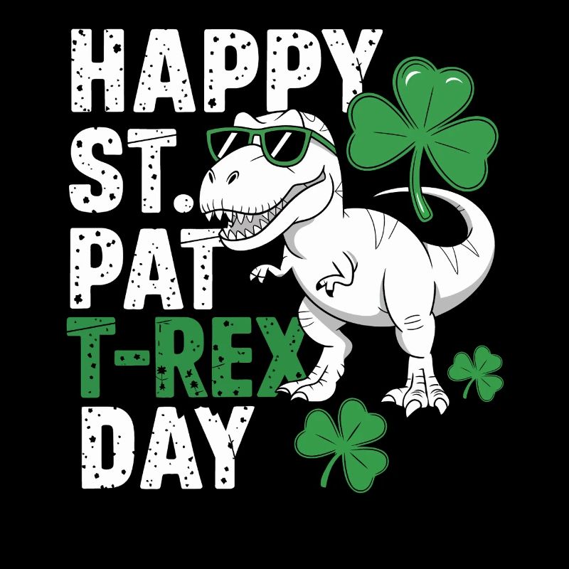 Happy St. Pat T-Rex Day Dinosaure T-Rex Trèfles