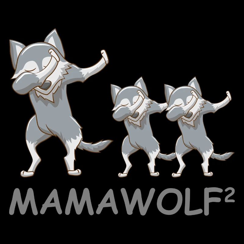 Schwanger werdene Mutter Zwillinge Wolf