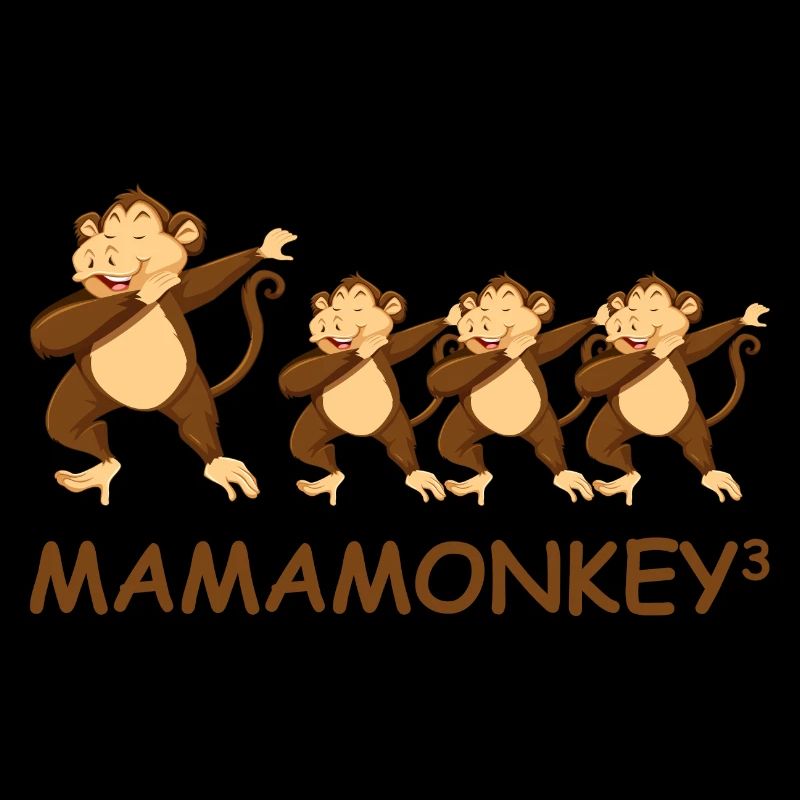 Schwanger werdene Mutter Drillinge Affe