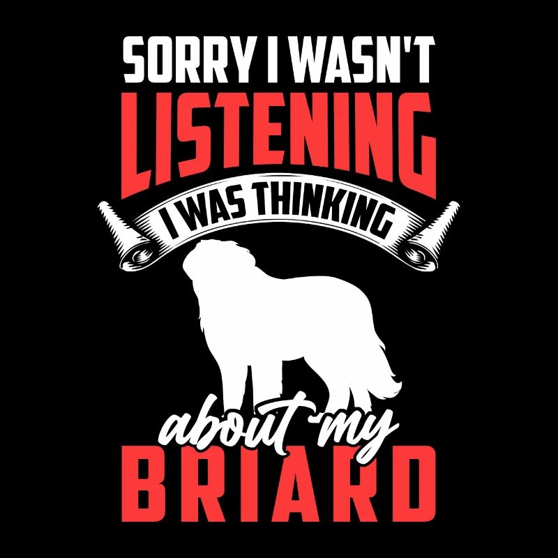 Pensée à mon Briard Berger de Brie