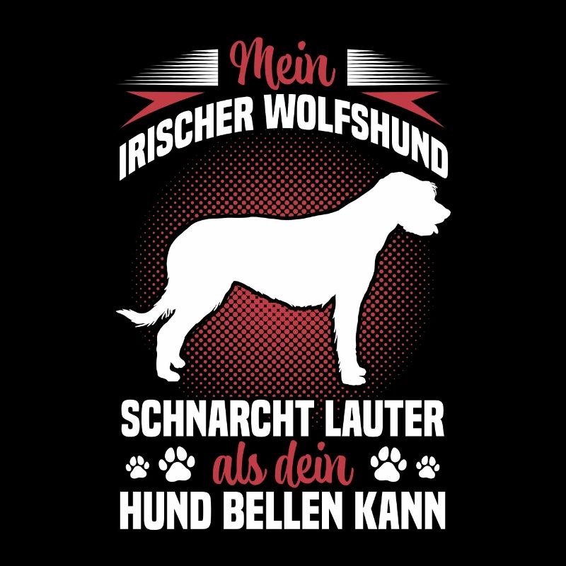 Irish Wolfhound ronfle lévrier bruyant