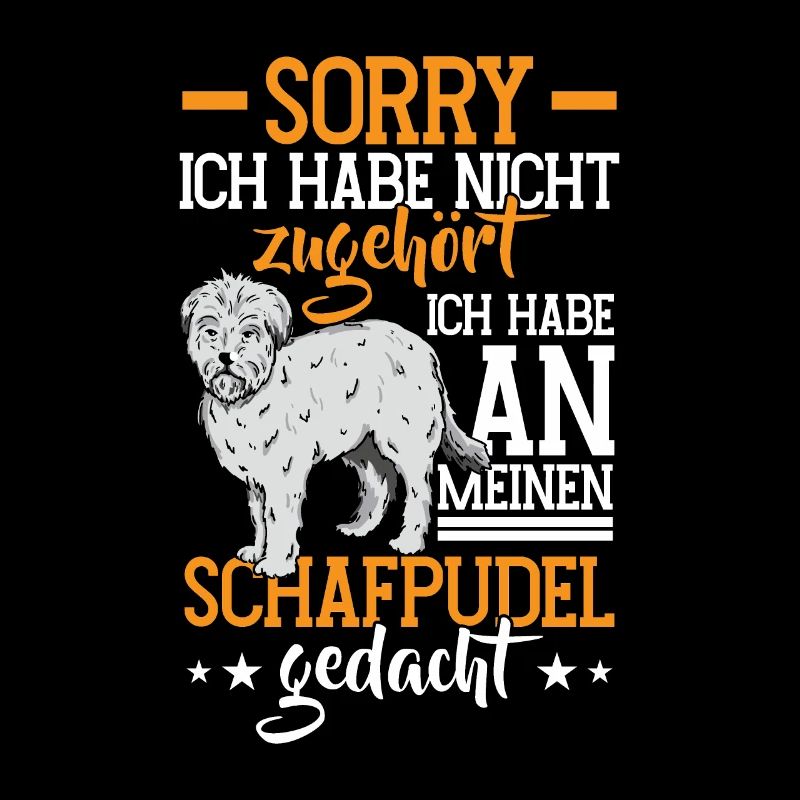 Thought of Sheep Poodle Old German Herding Dog