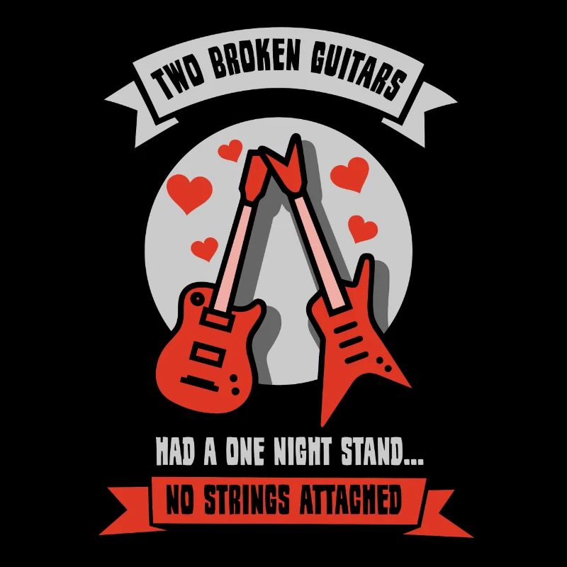 Two broken guitars had a one night stand