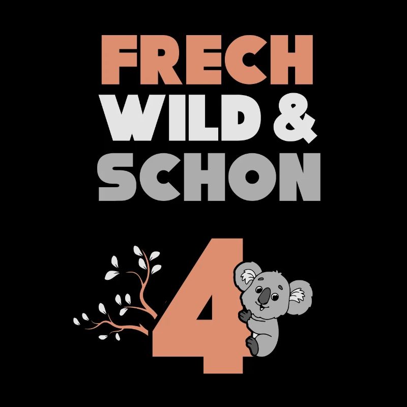 4 Jahre Geburtstag Junge Mädchen Koala