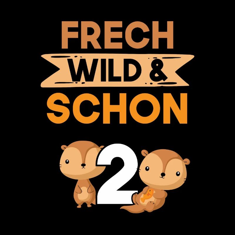 2 Jahre Geburtstag Junge Mädchen Otter