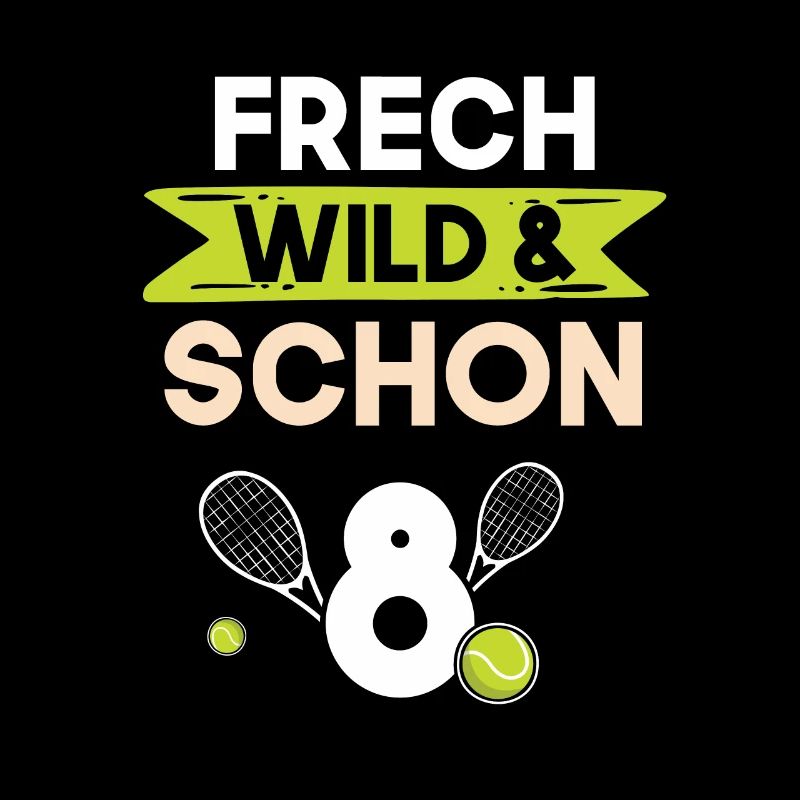 8 Jahre Geburtstag Junge Mädchen Tennis