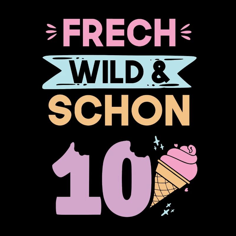 10 Jahre Geburtstag Junge Mädchen Eis essen