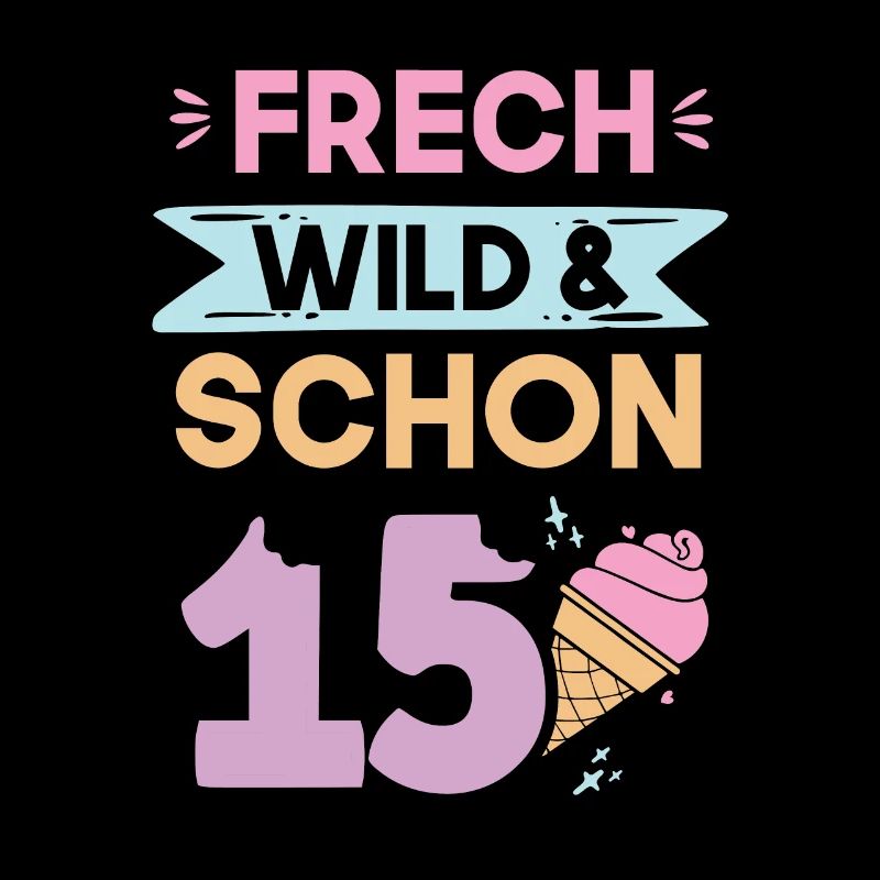 15 Jahre Geburtstag Junge Mädchen Eis essen