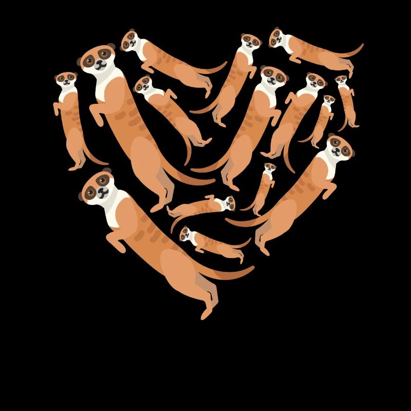 Herz Erdmännchen