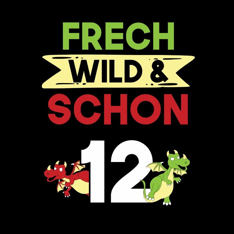 12 Jahre Geburtstag Junge Mädchen Drachen