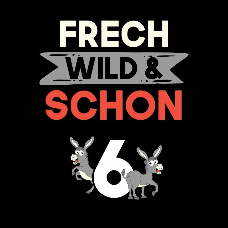6 Jahre Geburtstag Junge Mädchen Esel