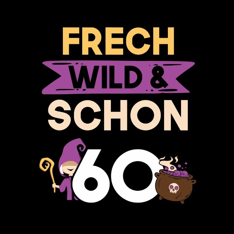 Geschenk 60 Jahre Geburtstag Halloween Hexe