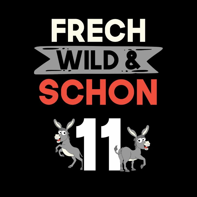 11 Jahre Geburtstag Junge Mädchen Esel