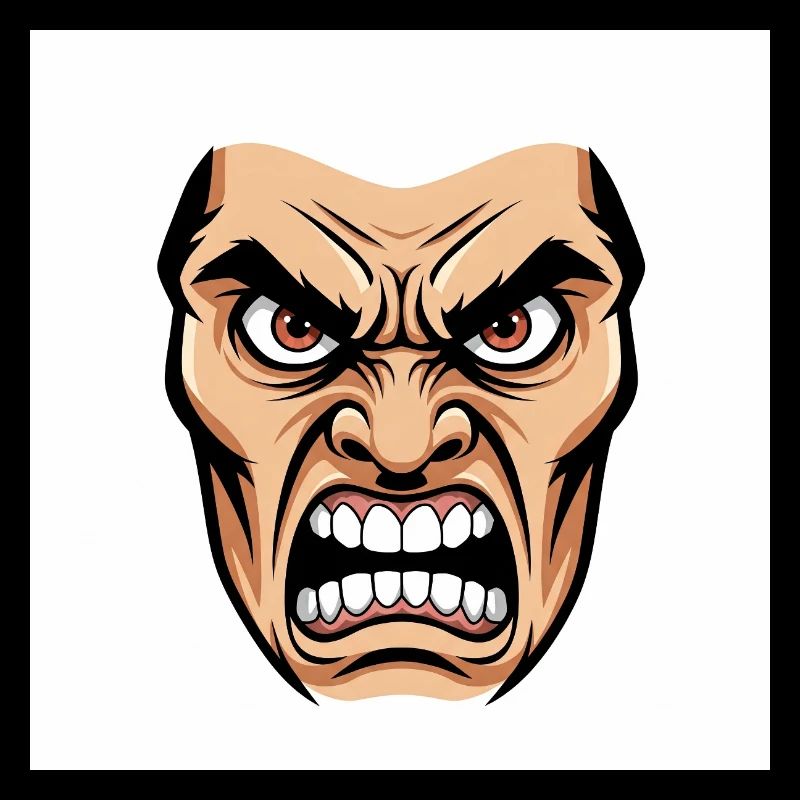 Die Essenz des Zorns: Eine explosive Grafik