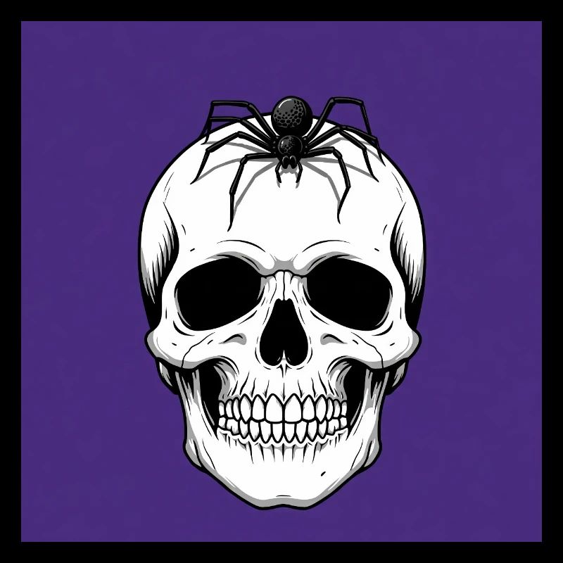 Totenkopf & Spinne: Symbole der Vergänglichkeit