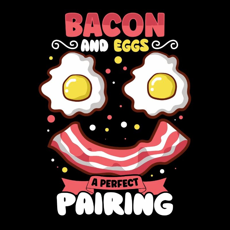 Drôle de poitrine rapide menu bacon commencer la matinée