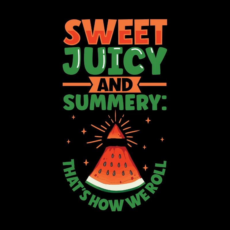 Pastèque Funny Fruit Drôle de dicton