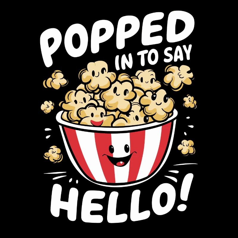 Lustiger Popcorn-spruch, Binge-watching-popcorn