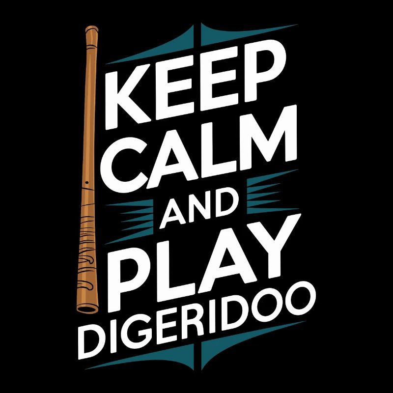 Didgeridoo Player Embracing Aboriginal Instrument