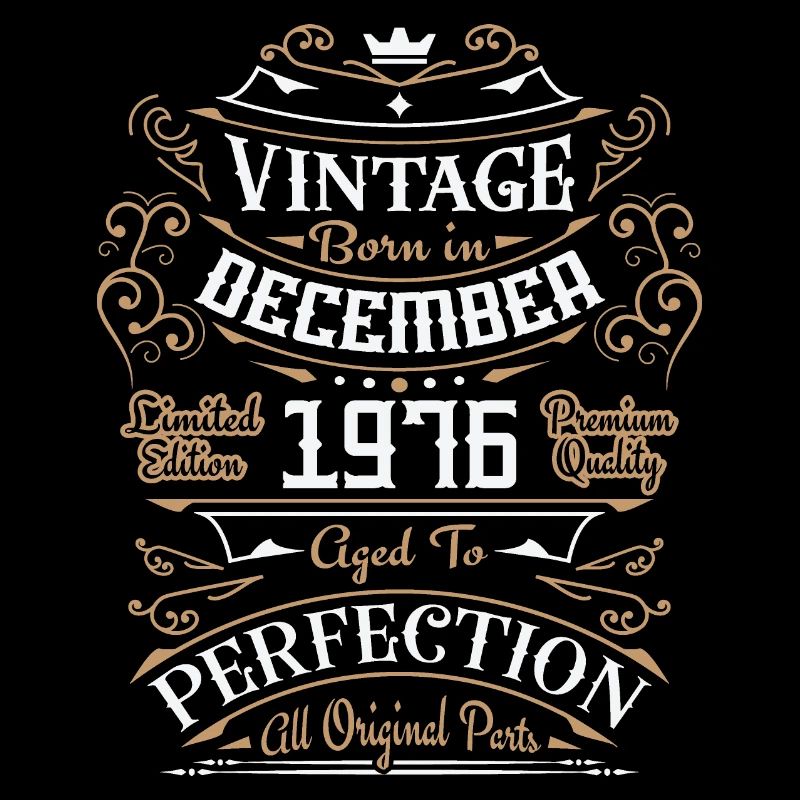 Vintage Dezember 1976, Retro Geburtstagsgeschenk
