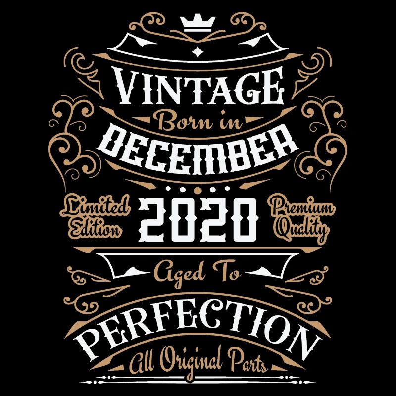 Vintage December 2020, Retro Birthday Gift