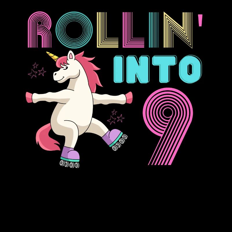 Rollen in 9 - Roller Scate Einhorn