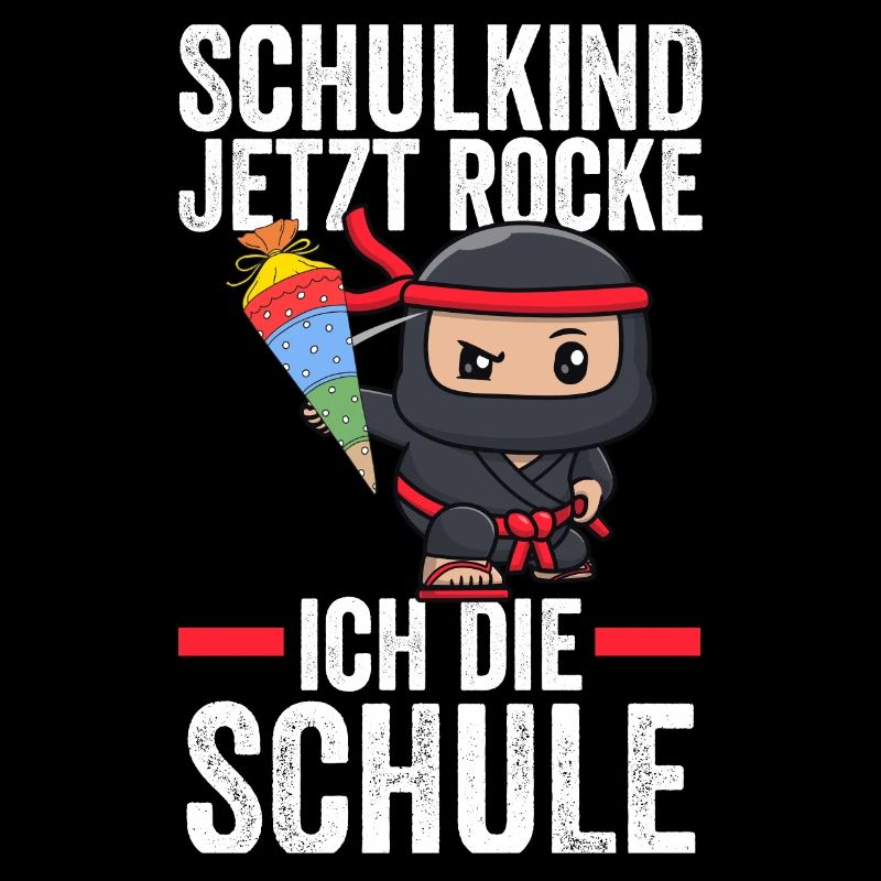 Schulkind Ninja Schulbeginn Geschenk