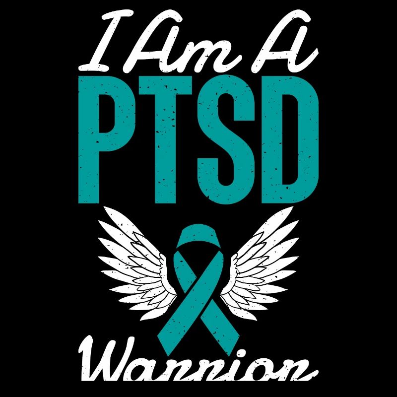 I'm a pstd warrior with teal ribbon for