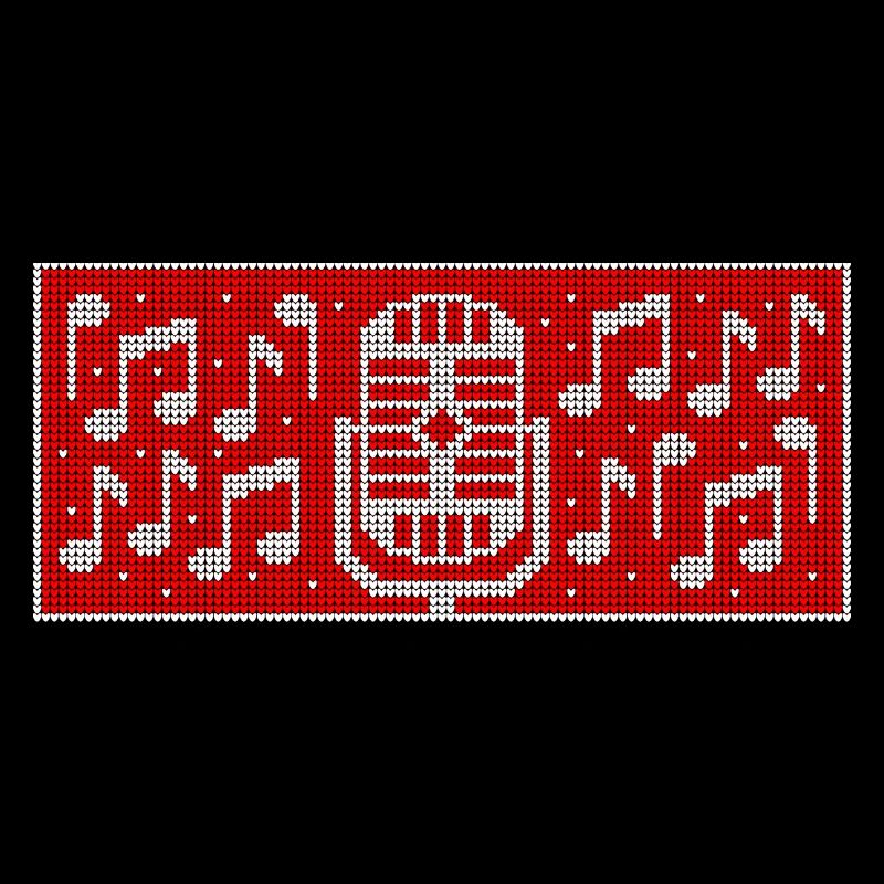 Weihnachtsmuster Mikrofon Kaffeetasse