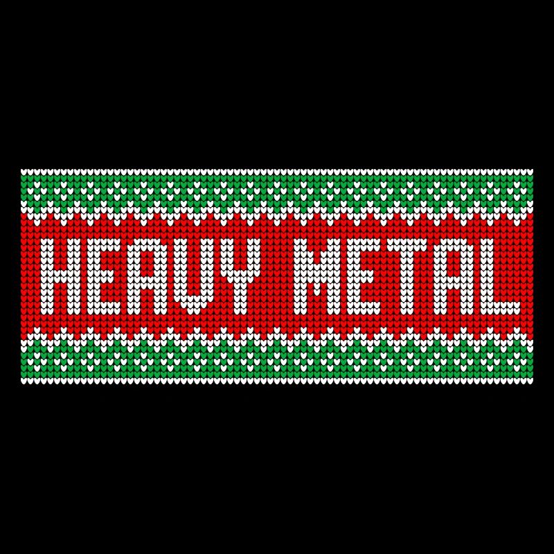 Heavy Metal Christmas Pattern Coffee Mug