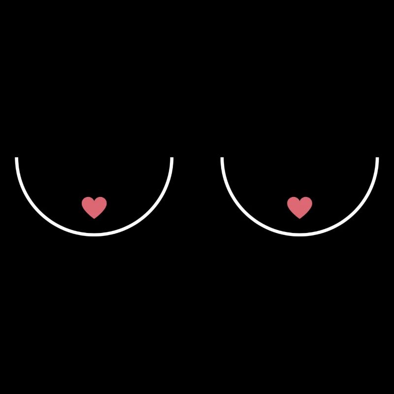 Nippel Brust Boobs Statement lustig Geschenkidee