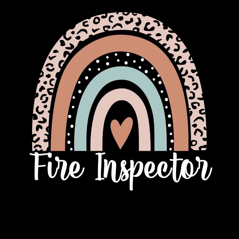Fire Inspector Rainbow Leopard Funny Fire