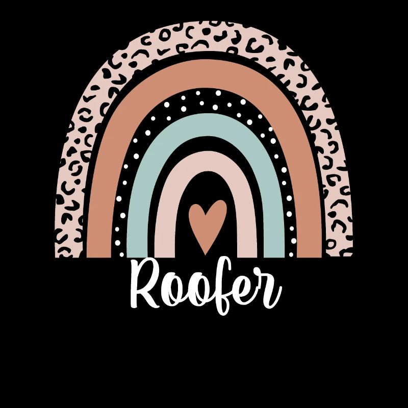 Dachdecker Regenbogen Leopard Lustiger Dachdecker Wertschätzung