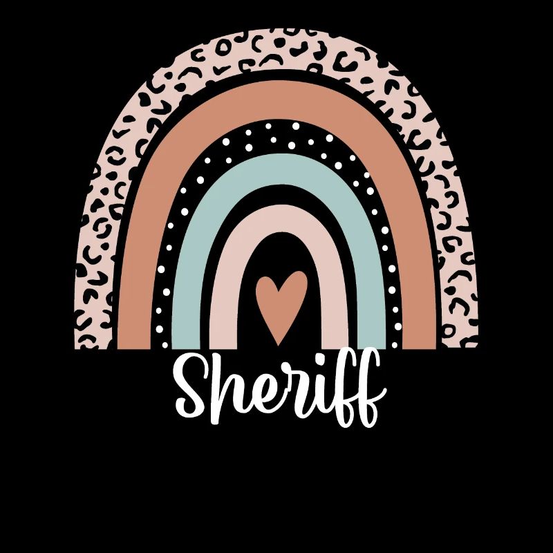 Shérif arc-en-ciel léopard drôle shérif appréciation