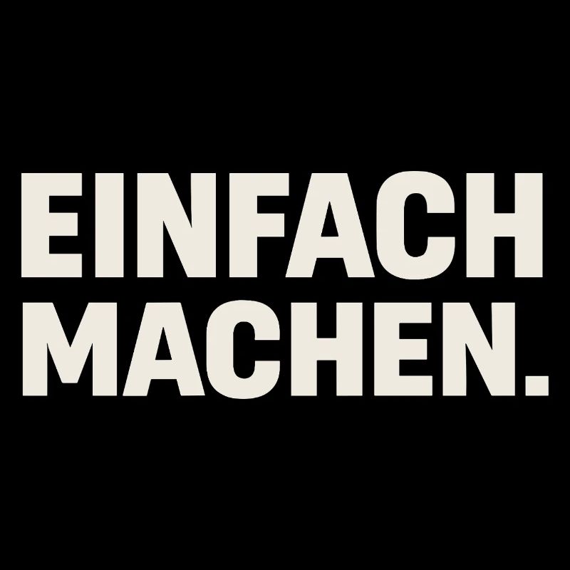 Einfach Machen Großbuchstaben