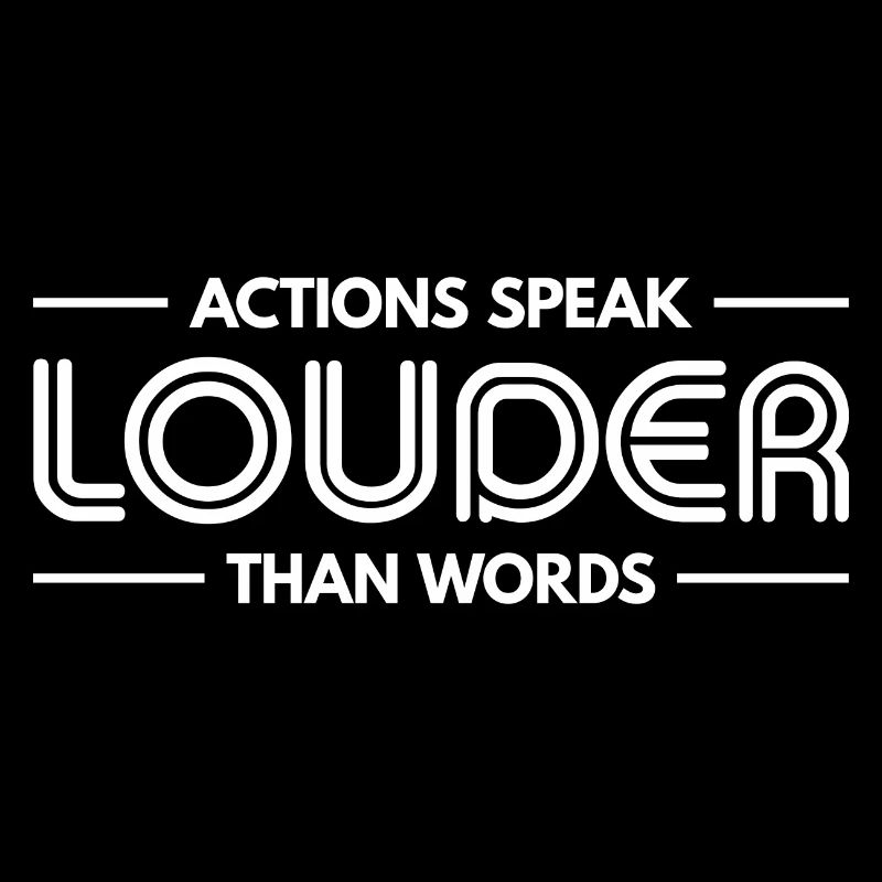 Les actions sont plus éloquentes que les mots - Motivation Gift