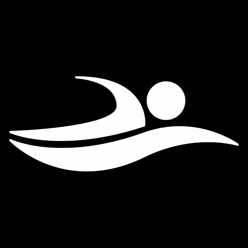Swim Natation Logo blanc Design