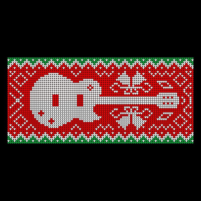 Christmas Pattern Rock'N'Roll Guitar