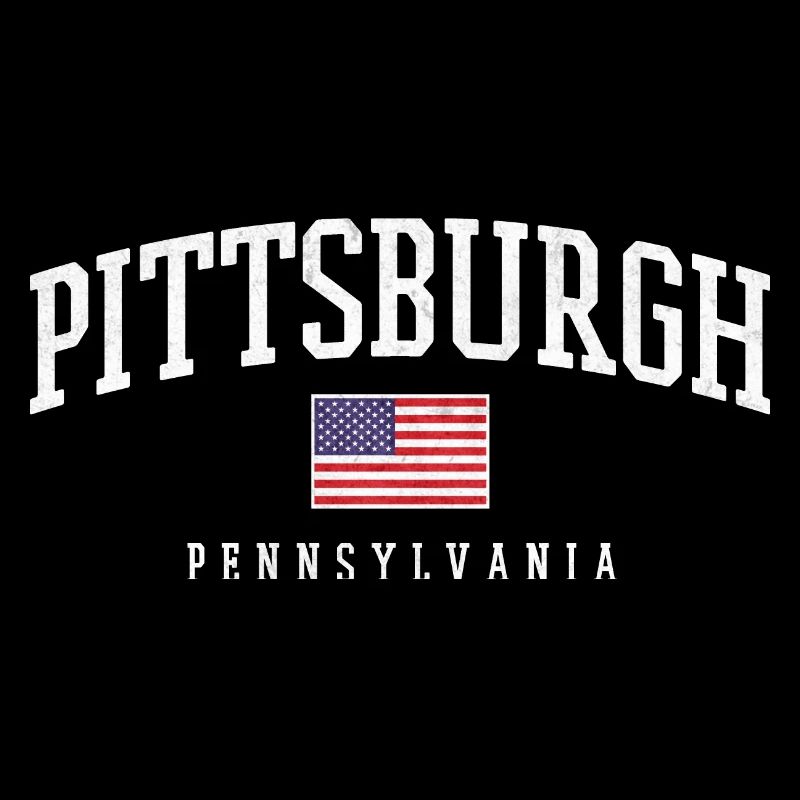 Arc de Pittsburgh avec drapeau