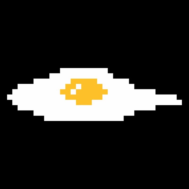 Œuf au plat Pixel